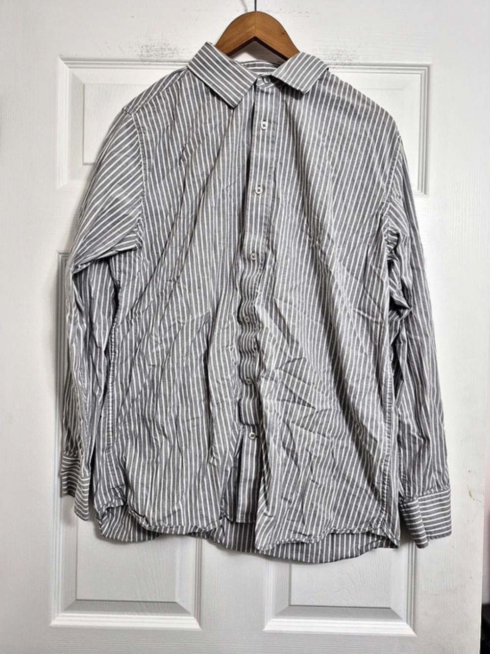 Banana Republic Men's Striped Cotton Shirt XL/TG